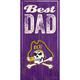 ECU Pirates 6'' x 12'' Best Dad Sign