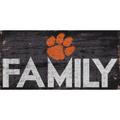 Clemson Tigers 6'' x 12'' Family Sign