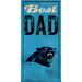 Carolina Panthers 6'' x 12'' Best Dad Sign