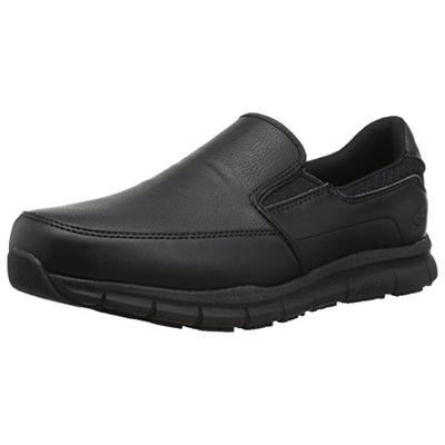 Skechers for Work Men's Nampa-Groton Food Service Shoe,black polyurethane,10.5 M US