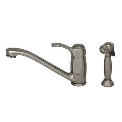 Whitehaus WH23574-POCH Metrohaus 9-Inch Single Lever Faucet with Matching Side Spray, Polished Chrom
