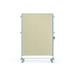 Ghent 76-1/8" x 52-3/8" Nexus Partition Mobile Fabric Bulletin Board, Double-Sided, Beige (NEX224FFP