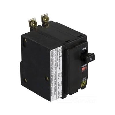 SCHNEIDER ELECTRIC Miniature 120/240-Volt 20-Amp QOB2201021 Molded Case Circuit Breaker 600V 60A