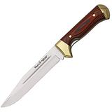 Muela PL-18R Folding Blade Hunting Knife with Leather Sheath, 7-1/8
