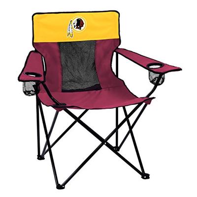 Logo Brands NFL Washington RedskinsFolding Elite Chair with Mesh Back and Carry Bag , Maroon, One Si