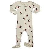 Leveret Kids Birds Baby Girls Footed Pajamas Sleeper 100% Cotton (Size 18-24 Months) screenshot. Sleepwear directory of Clothes.