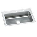 Elkay Celebrity 33" L x 22" W Drop-In Kitchen Sink Stainless Steel in Gray | 7.25 H x 33 W x 22 D in | Wayfair PSRS33222