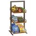 Cal-Mil Sierra 3 Tier Merchandiser Wood/Steel in Brown/Gray | 31 H x 12 W x 12 D in | Wayfair 3494-3-84