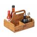 Cal-Mil Madera 4 Section Table Caddy Wood | 7.5 H x 9.75 W x 8 D in | Wayfair 3692-99