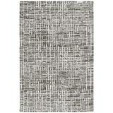 Gray 60 x 0.5 in Area Rug - Wrought Studio™ Finkelstein Plaid Handmade Tufted Wool Charcoal Area Rug Wool | 60 W x 0.5 D in | Wayfair