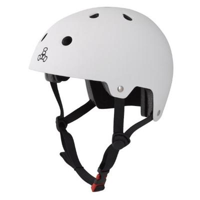 Triple Eight Dual Certified Multi-Sport Helmet, White Matte, Small / Medium