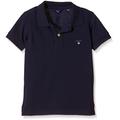 GANT Boy's The Original Pique Plain Polo Shirt, Blue (Evening Blue), 13-14 years (Manufacturer Size: 158/164)