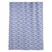 Brayden Studio® Stephenie Lined Chevron Sheer Rod Pocket Single Curtain Panel Polyester in Green/Blue | 84 H in | Wayfair