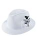 Stacy Adams Men's Belmont Polybraid Fedora White Size L