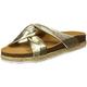 PAEZ Damen Knot Peeptoe Sandalen, Gold (Dorado 105)