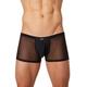 Look Me Herren Boxershorts mit durchbrochenem Ausschnitt, schwarz, Größe L