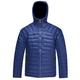 HARD LAND Men's Down Jacket Packable Puffer Jacket Water Resistant Hooded Insulated Lightweight Outdoor Down Jacket Royal Blue Size XXXXL