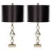 Nettie 27-Inch H Mercury Glass Table Lamp (Set of 2) - Safavieh LIT4060A-SET2