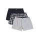 Calvin Klein Men's Boxer WVN 3pk Shorts, Blue (Tide/Morgan Plaid/Montague Stripe Tmm), Medium (Pack of 3)