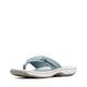 Clarks Women's Breeze Sea Flip Flop, Blue Grey Synthetic, 2.5 UK