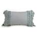 Jessica Simpson Home Coral Gables Applique Cotton Lumbar Pillow Polyester/Polyfill/Cotton | 14 H x 23 W x 4 D in | Wayfair A026218GYZUE