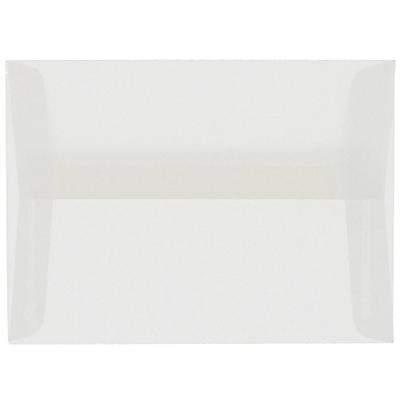 JAM PAPER A10 Translucent Vellum Invitation Envelopes - 6 x 9 1/2 - Clear - 25/Pack
