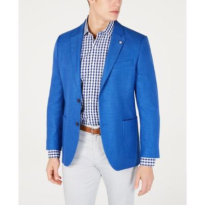 Men Modern-fit Active Stretch Structure Weave Sport Coat - Blue - Nautica Jackets