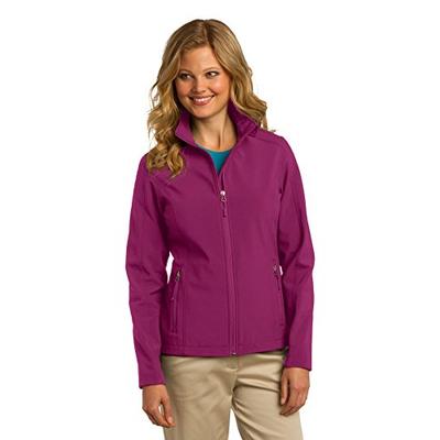 Port Authority Ladies Core Soft Shell Jacket, XL, Very Berry