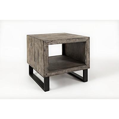 Jofran: 1670-3, Mulholland Drive, Square End Table, 24"W X 24"D X 24"H, Grey Cement Finish, (Set of