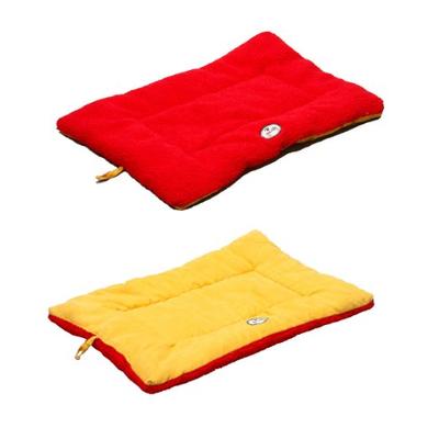 PET LIFE 'Eco-Paw' Reversible Eco-Friendly Recyclabled Polyfill Fashion Designer Pet Dog Bed Mat Lou
