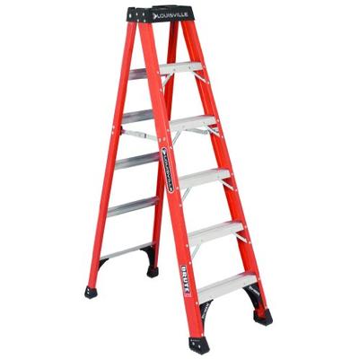 Louisville Ladder 6-Foot Fiberglass Step Ladder, 375-Pound Capacity, FS1406HD