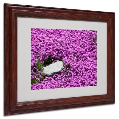 Island in Purple by Kurt Shaffer, Wood Frame, 11 by 14-Inch