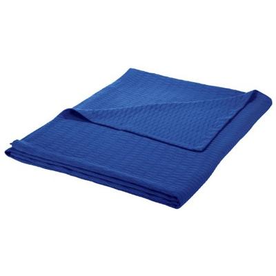 Superior Full/Queen Blanket 100% Cotton, for All Season, Diamond Design, Merritt Blue
