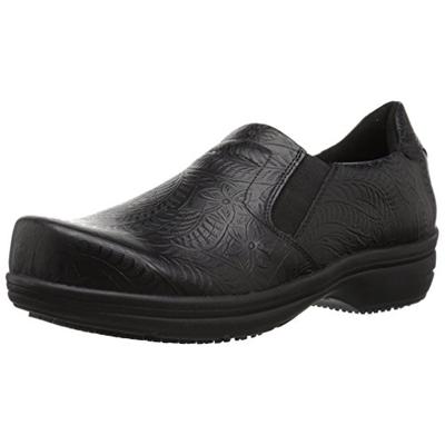 Easy Works Women's Bind Health Care Professional Shoe, Black Embossed, 7.5 W US