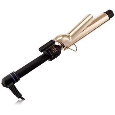 HOT TOOLS Professional 24K Gold Extra-Long Barrel Curling Iron/Wand for Long Lasting Results, 1 ¼ In