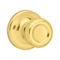 Kwikset Mobile Home Polished Brass Steel Passage Door Knob 3 Grade Right or Left Handed Metal in Yellow | 4.5 H x 3.25 W in | Wayfair 92001-519