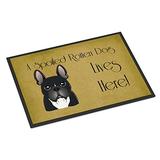 Caroline's Treasures BB1475JMAT French Bulldog Spoiled Dog Lives Here Indoor or Outdoor Mat 24x36, 2 screenshot. Rugs directory of Home & Garden.