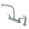 Kingston Brass KB758SP Magellan High Arch Kitchen Faucet with Sprayer, 7-Inch, Brushed Nickel
