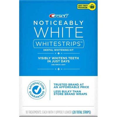 Crest Whitestrips Dental Whitening Kit, 10 Count per Pack - 8 per case.