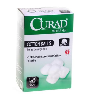 Curad Cotton Balls 130 Each (Pack of 24)