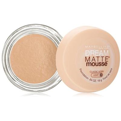 Maybelline Dream Matte Mousse Foundation, Classic Ivory, Light [2], 0.64 oz (Pack of 3)