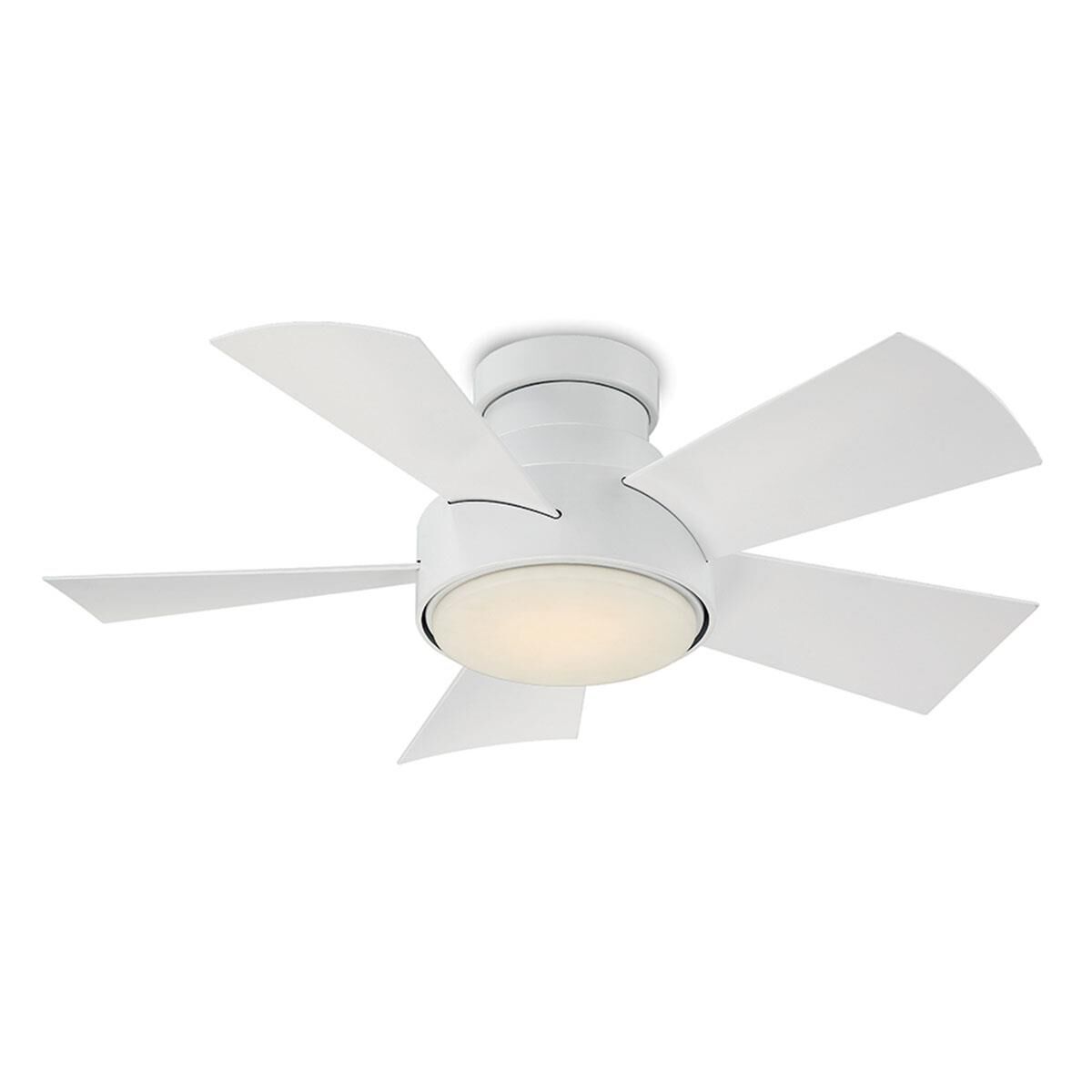 Modern Forms Vox Outdoor Rated 38 Inch Flush Mount Fan with Light Kit - FH-W1802-38L-27-MW