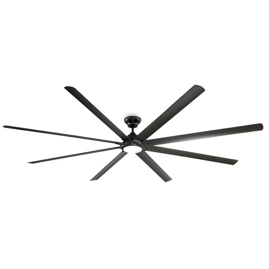 Modern Forms Hydra Outdoor Rated 120 Inch Ceiling Fan with Light Kit - FR-W1805-120L27-BZ