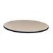 36" Round Laminate Table Top- Beige/Grey