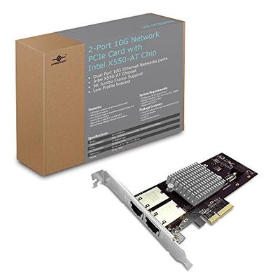 Vantec 2-Port 10G Network PCIe Card with Intel X550-AT Chip