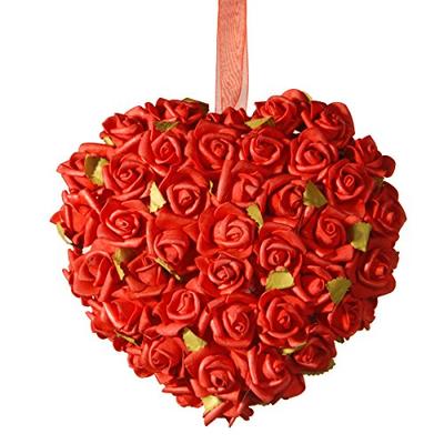National Tree 7" Red Rose Heart