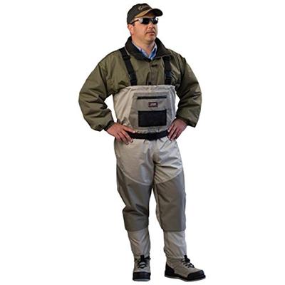 Caddis Men's Attractive 2-Tone Tauped Deluxe Breathable Stocking Foot Wader, XX-Large(DOES NOT INCLU