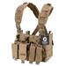 Loaded Gear BI12792 VX-400 Tactical Chest Ring, Dark Earth