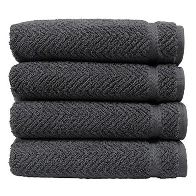 Linum Home Textiles Herringbone 100% Turkish Cotton Hand Towels (Set of 4)