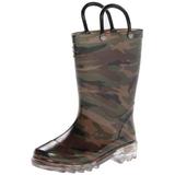 Western Chief Boys Waterproof Rain Boots that Light up with Each Step, Camo Green, 1 M US Little Kid screenshot. Shoes directory of Babies & Kids.